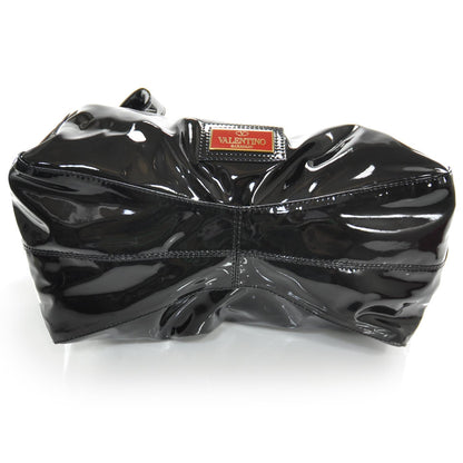Valentino Garavani Patent Lacca Nuage Hobo Black 4 of 8