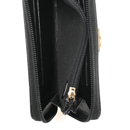 Chanel Caviar Quilted Small Boy Zip Around Wallet Black 5 of 10