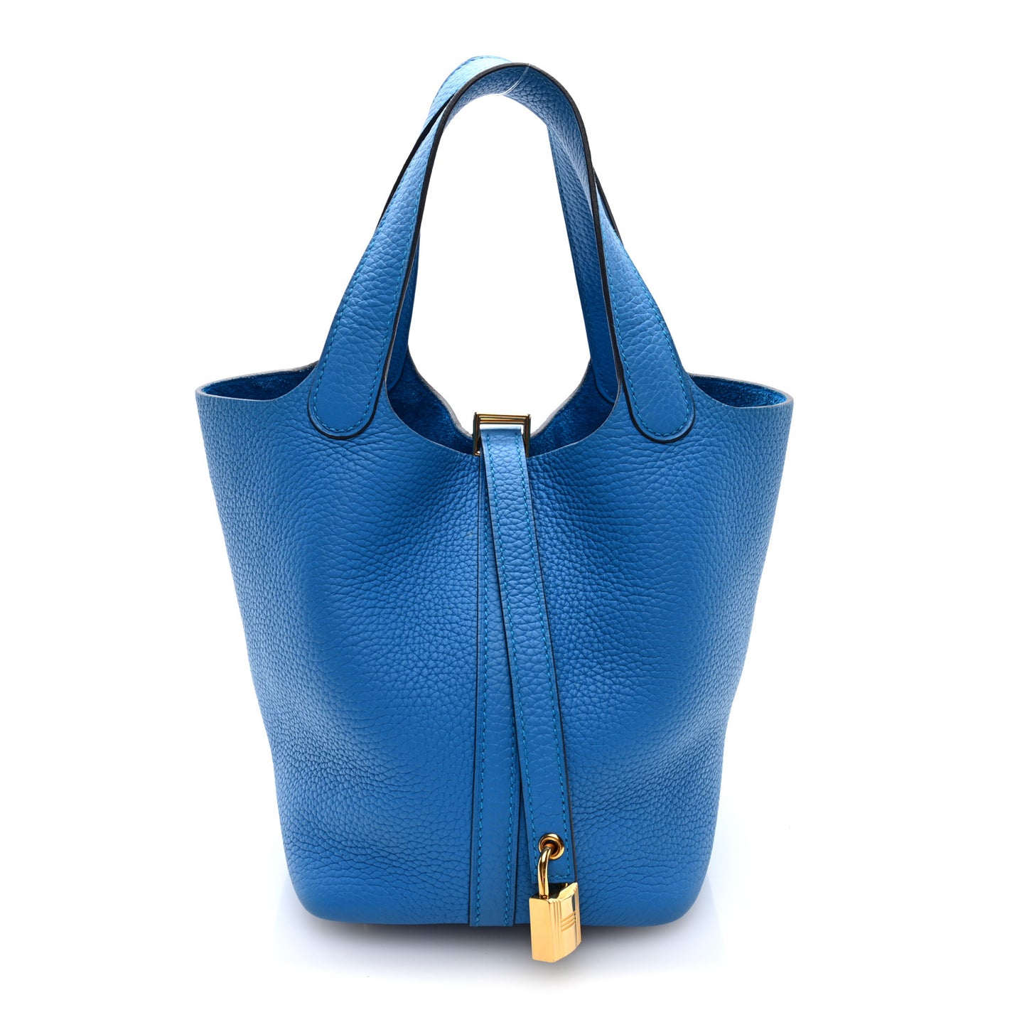 Taurillon Clemence Picotin Lock 18 PM Bleu Frida