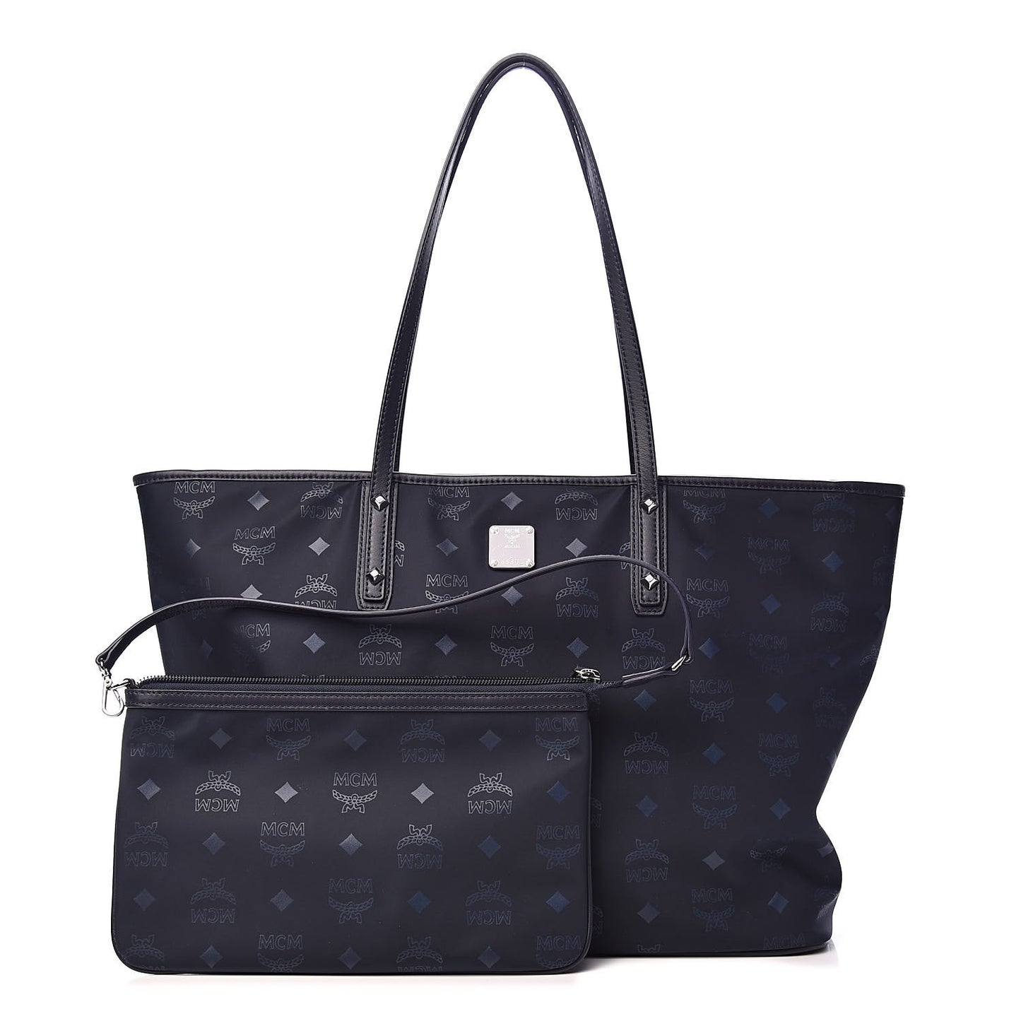 Nylon Monogram Medium Dieter Shopper Tote Navy