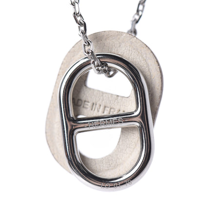 Hermes Swift O'Maillon Pendant Necklace White 7 of 8