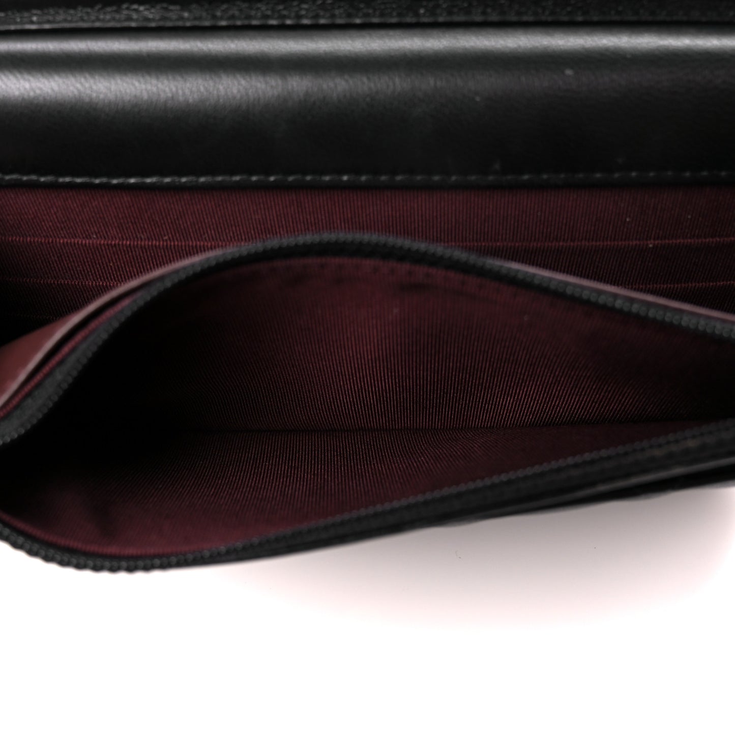 Lambskin Quilted Wallet On Chain WOC Black