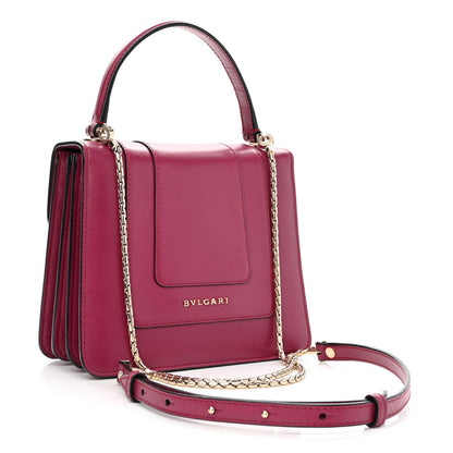 Bulgari Calfskin Serpenti Forever Top Handle Pink 3 of 11