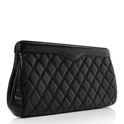 Chanel Lambskin Quilted Clutch Black 4 of 8