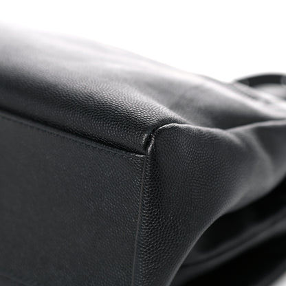 Saint Laurent Grain De Poudre Medium West Hollywood Monogram Fold-Over Black 12 of 16