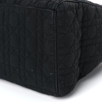 Christian Dior Nylon Cannage Medium Lady Dior Black 14 of 19