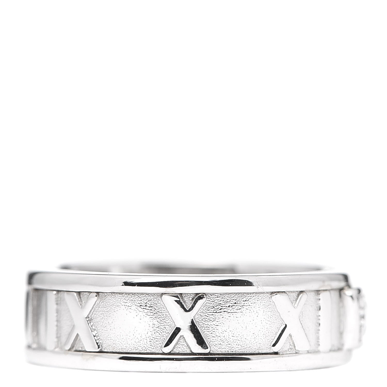 Tiffany 18K White Gold Diamond Atlas Ring 47 4 5 of 7