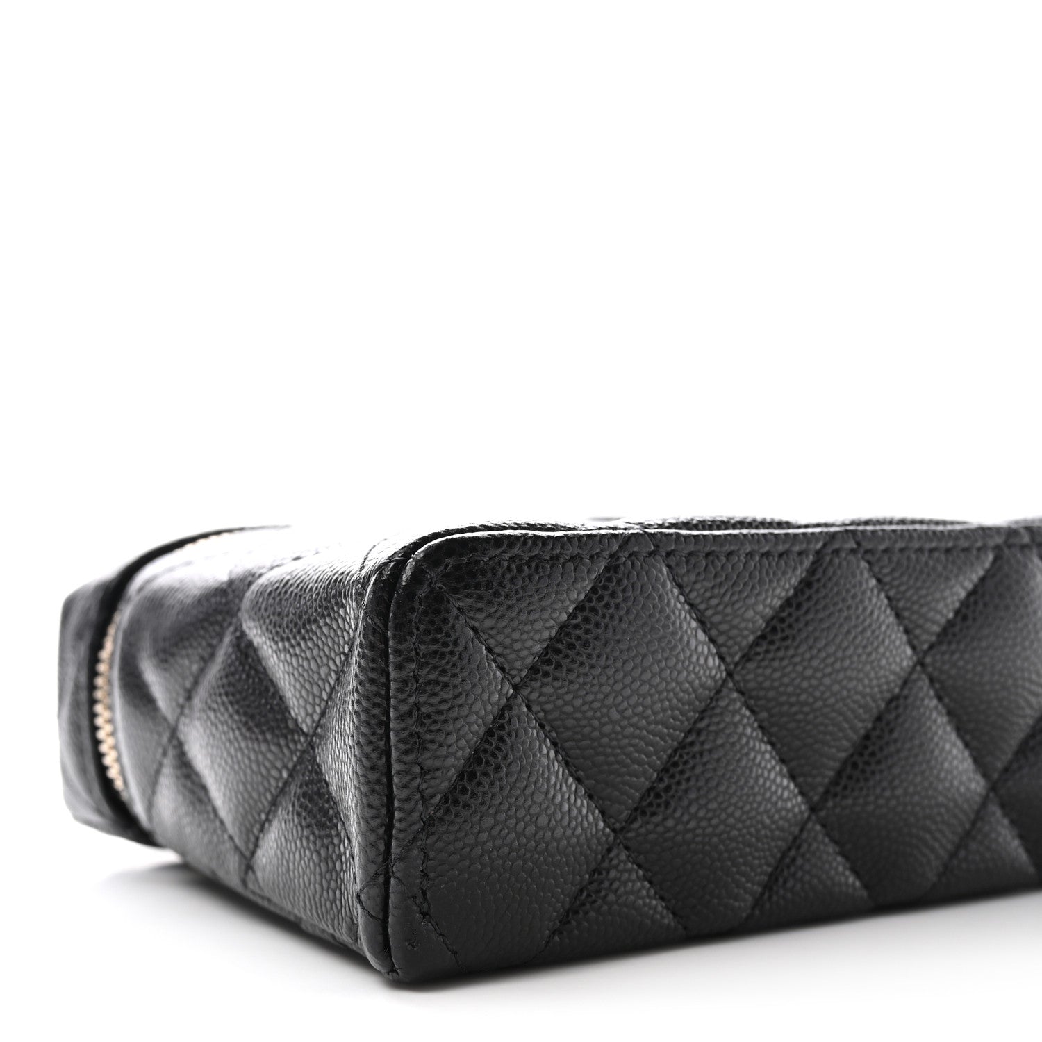 Chanel Caviar Quilted Top Handle Slim Vanity With Chain Black 9 of 11