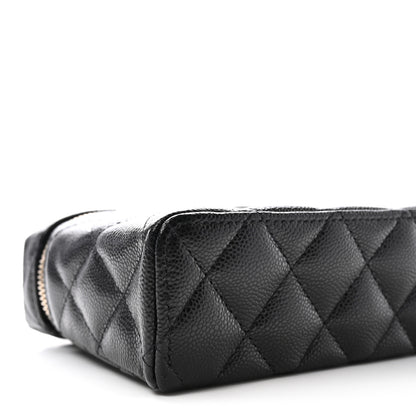 Chanel Caviar Quilted Top Handle Slim Vanity With Chain Black 9 of 11
