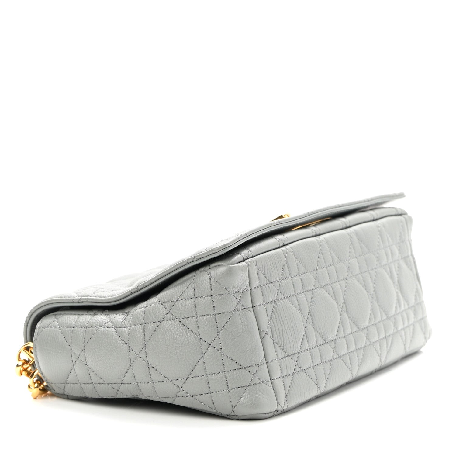 Christian Dior Calfskin Cannage Medium Caro Bag Grey 5 of 10