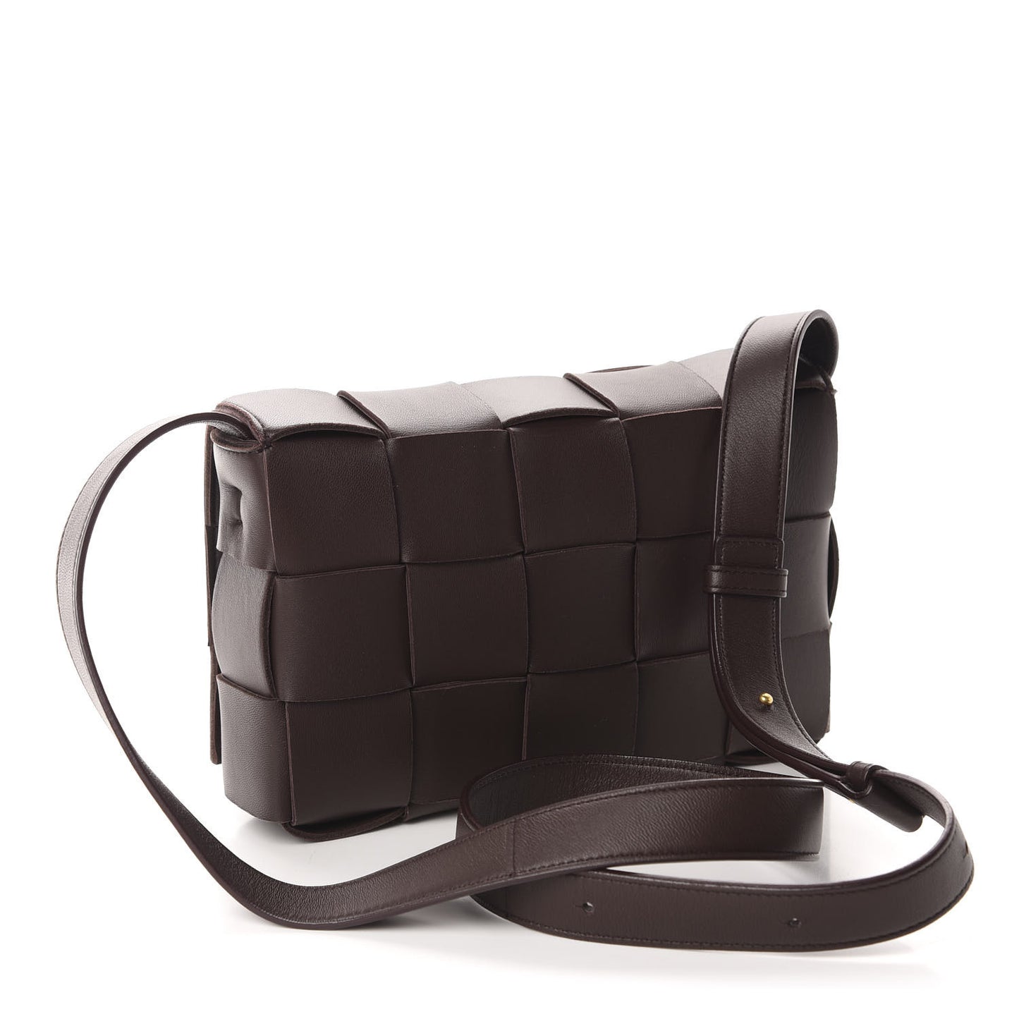 Lambskin Maxi Intrecciato Cassette Crossbody Bag Oxblod