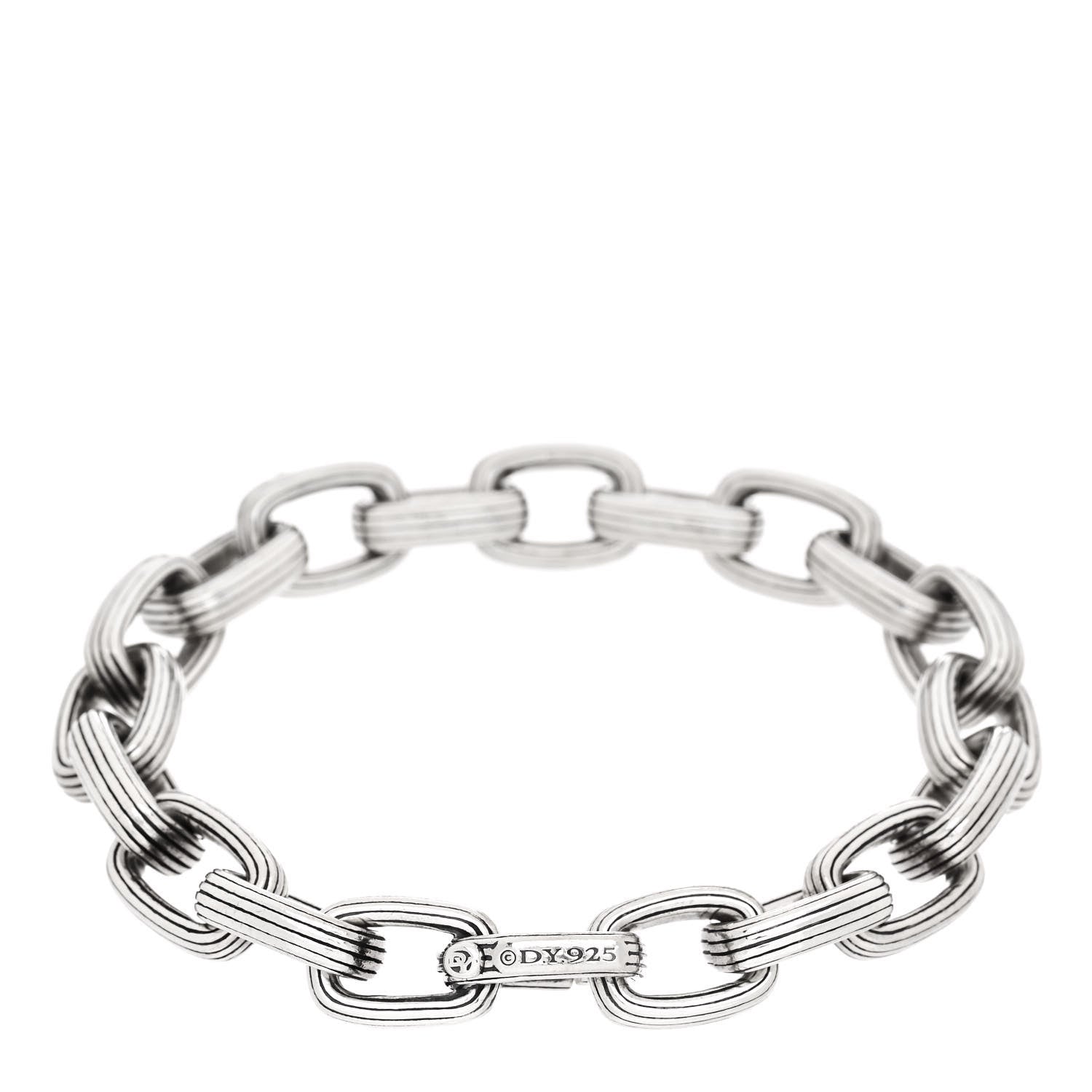 David Yurman Sterling Silver Royal Cord Link Bracelet 2 of 3