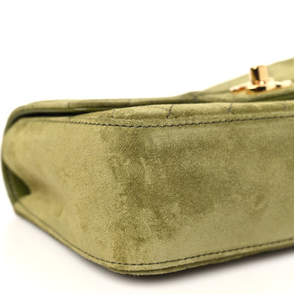 Chanel Suede Calfskin Mini Souplissimo Flap Khaki 8 of 10
