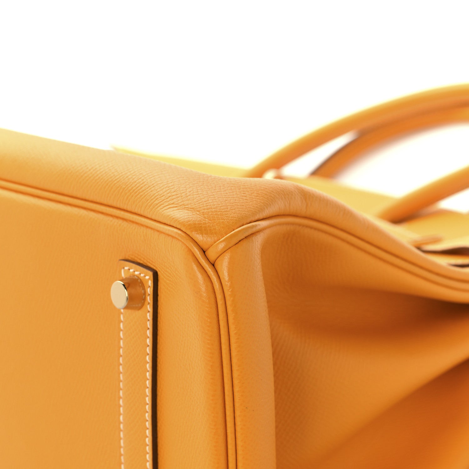 Hermes Epsom Candy Birkin 35 Jaune D'Or Feu 10 of 13