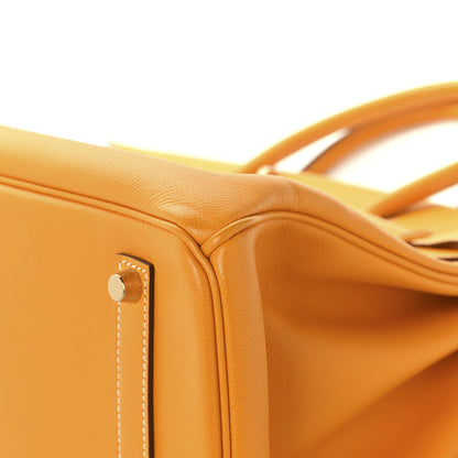 Hermes Epsom Candy Birkin 35 Jaune D'Or Feu 10 of 13