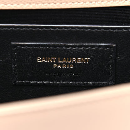 Saint Laurent Grain De Poudre Medium Monogram Kate Satchel Nude Powder 6 of 9