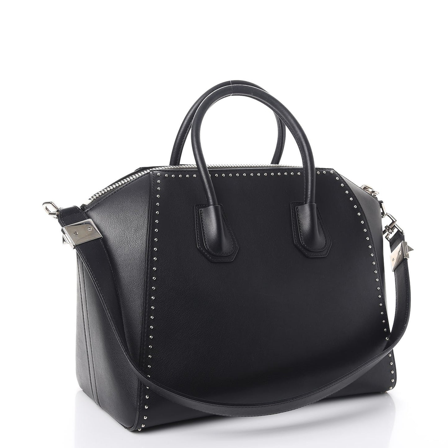 Calfskin Medium Studded Antigona Black