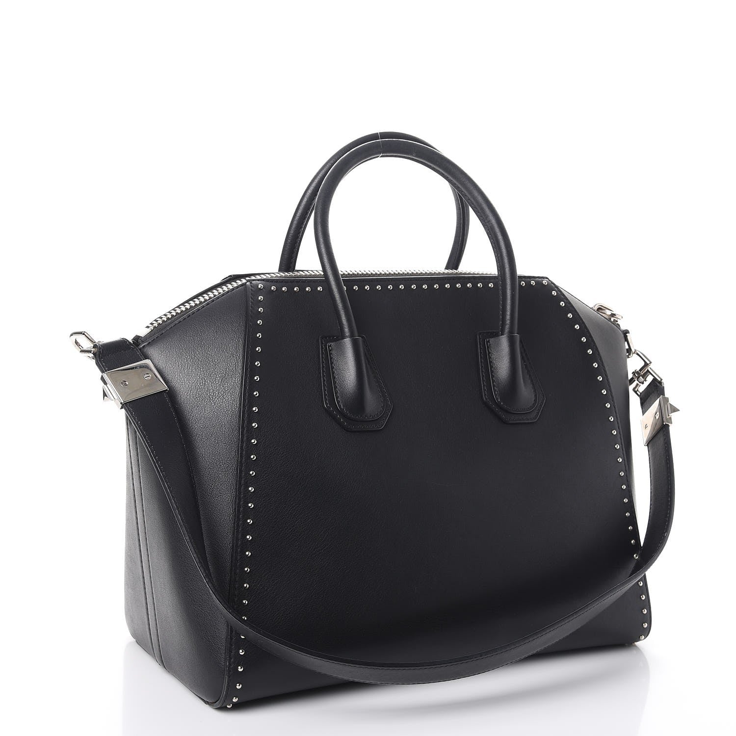 Givenchy Calfskin Medium Studded Antigona Black 3 of 12