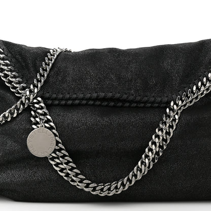 Stella McCartney Shaggy Deer Small Falabella Fold Over Tote Black 7 of 9