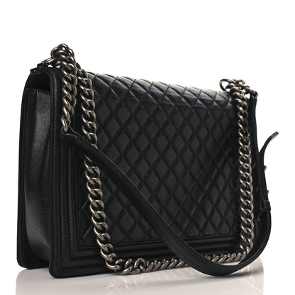Chanel Calfskin Quilted Large Boy Flap Black 3 of 10