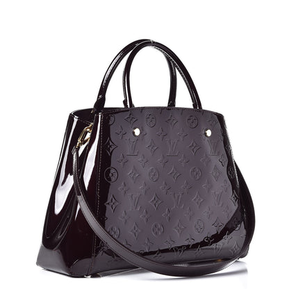 Louis Vuitton Vernis Montaigne MM Amarante 4 of 8
