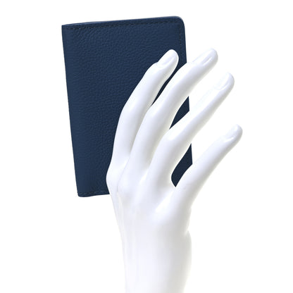 Louis Vuitton Grained Calfskin Aerogram Pocket Organizer Atlantic Blue 2 of 6