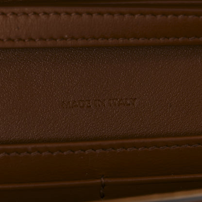 Celine Triomphe Canvas Calfskin Margo Wallet on Chain Tan 7 of 10