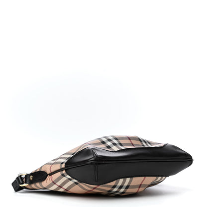 Burberry Haymarket Check Hartham Shoulder Bag Chocolate 3 of 4