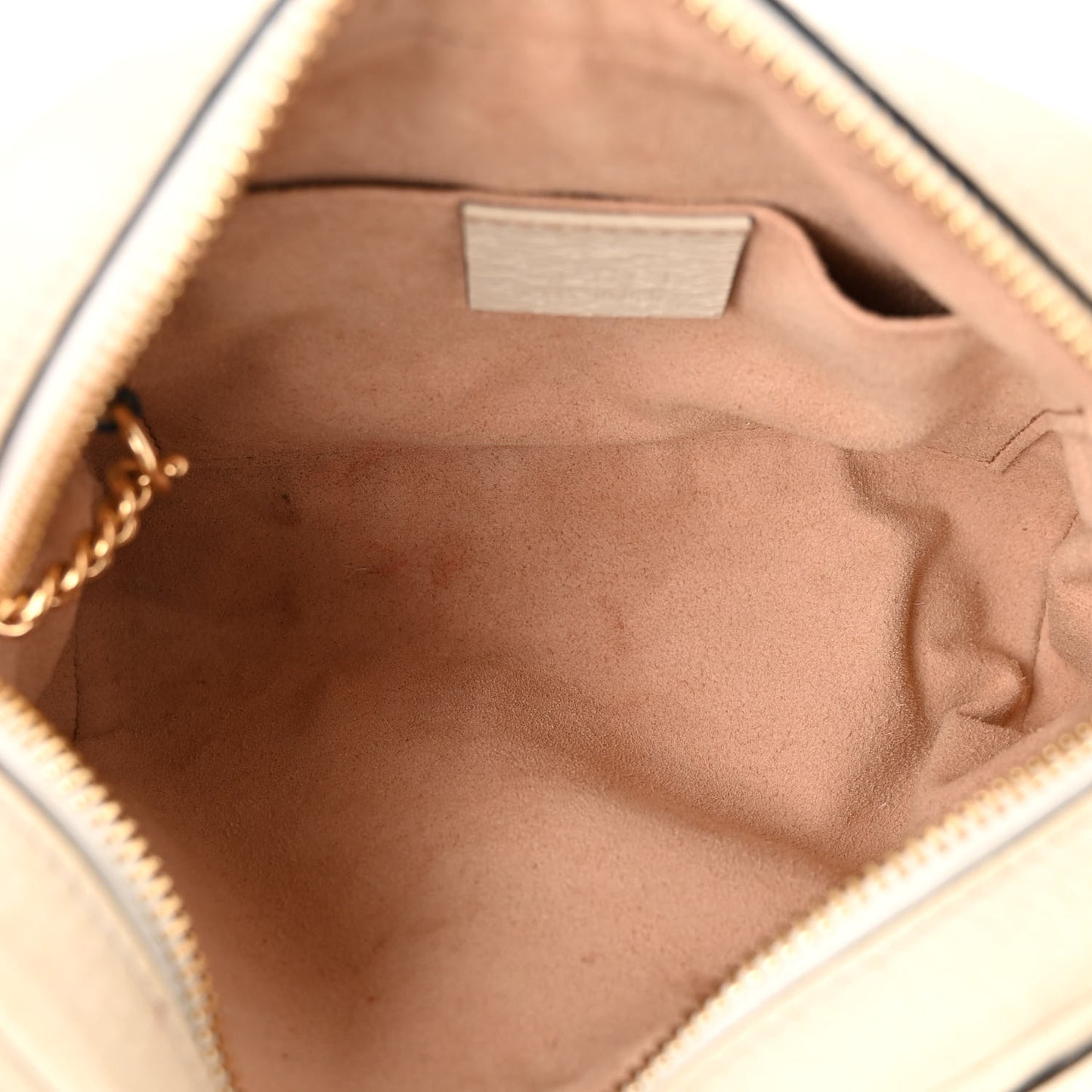 GG Supreme Monogram Textured Calfskin Web Mini Ophidia Shoulder Bag Beige Ebony Mystic White