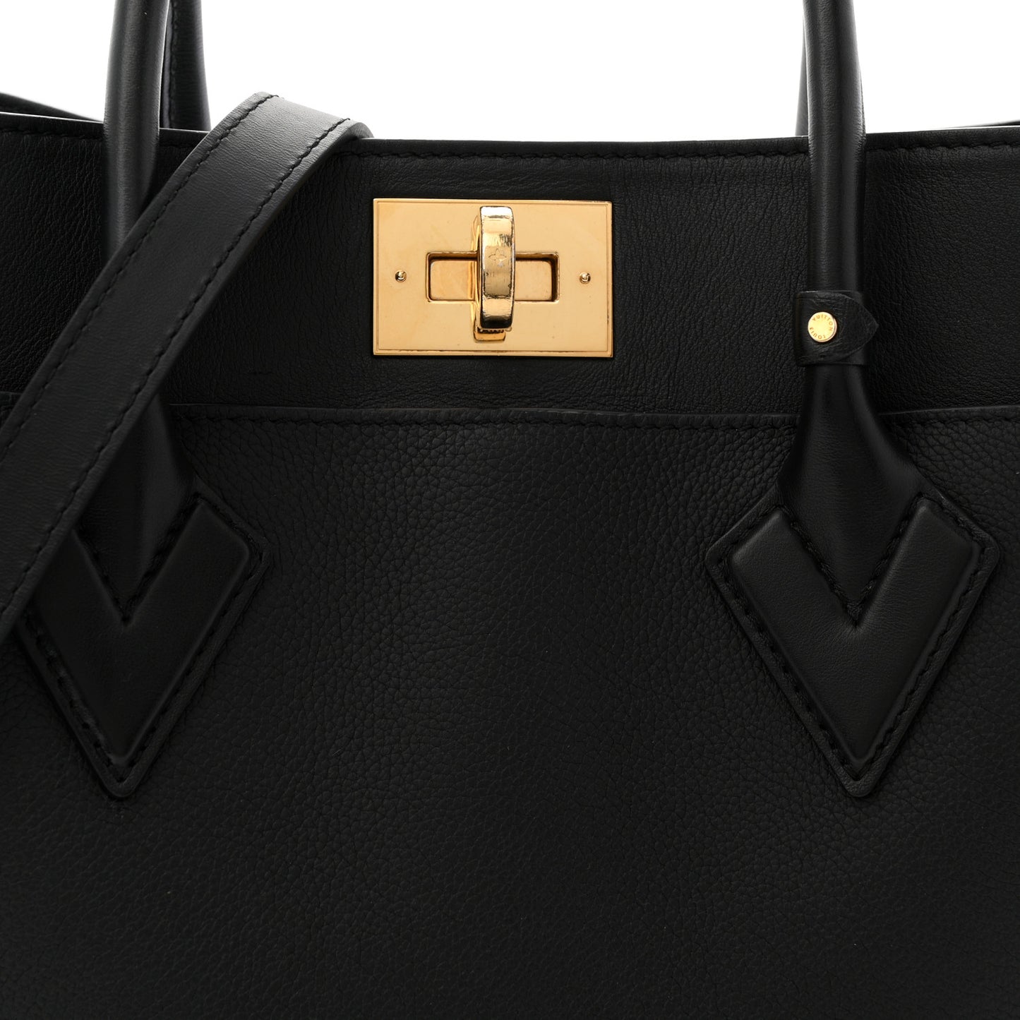 Calfskin Monogram Tufting On My Side Black