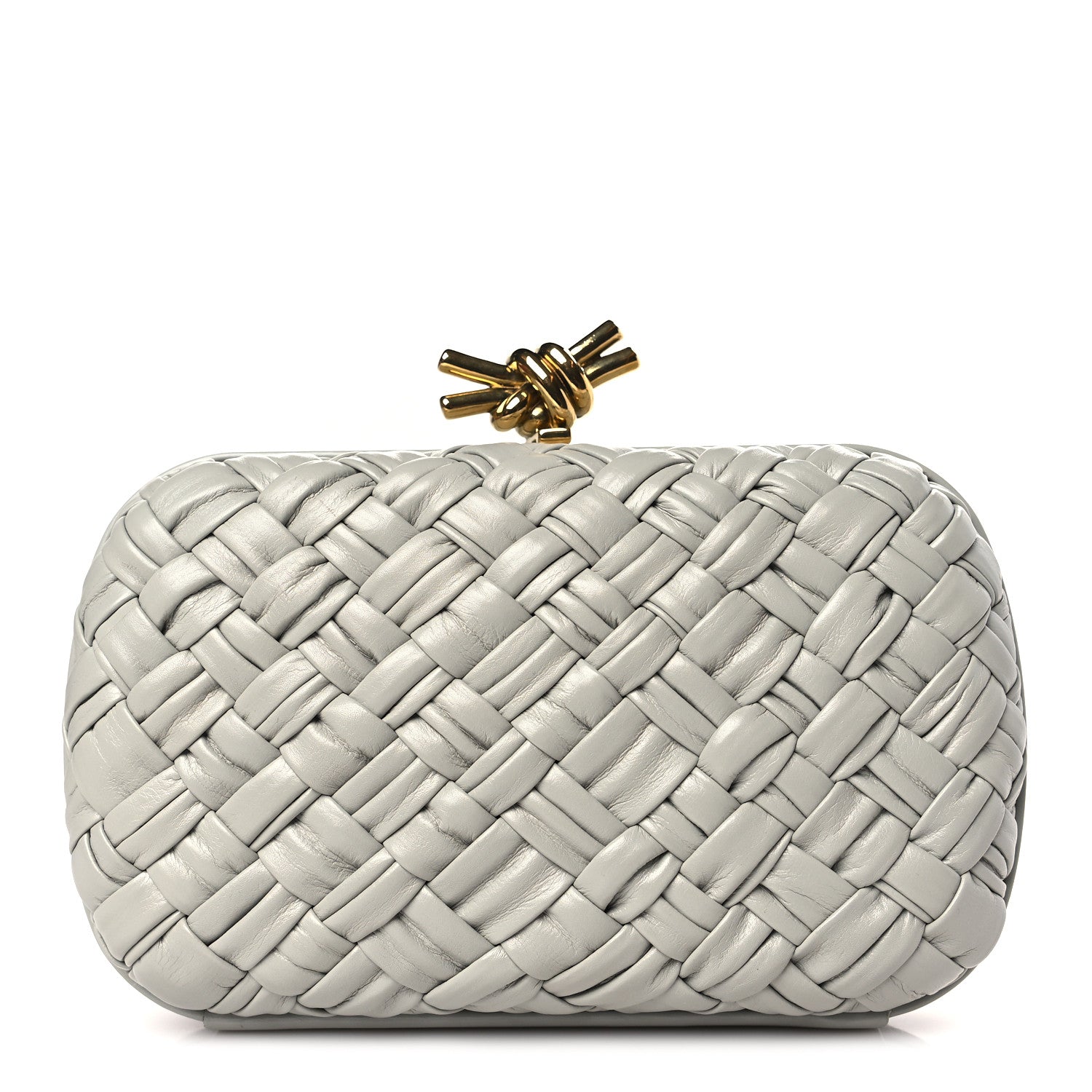 Bottega Veneta Foulard Intrecciato Minaudiere Knot Clutch 1 of 8