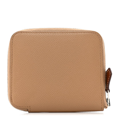 Hermes Epsom Silk'in Compact Wallet Chai 1 of 11
