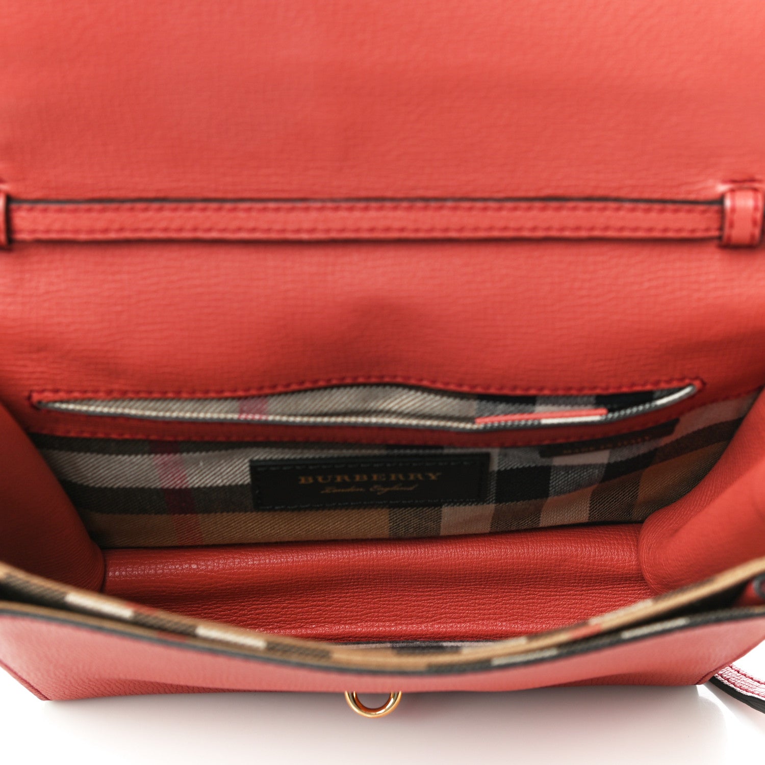 Burberry Grainy Calfskin Small Macken Crossbody Bag Cinnamon Red 5 of 11