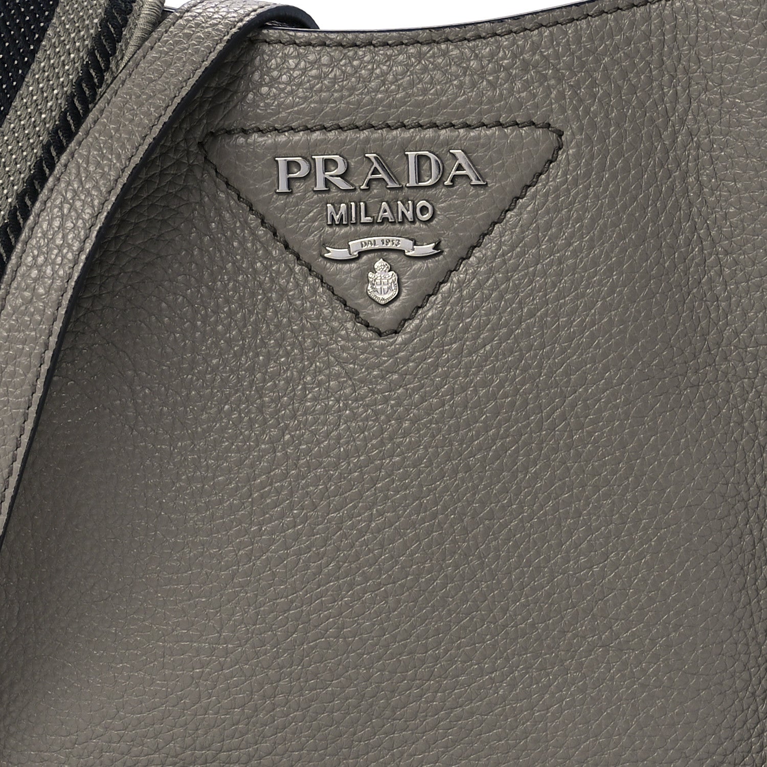 Prada Vitello Daino Soft Mini Hobo Messenger Bag Argilla 7 of 10