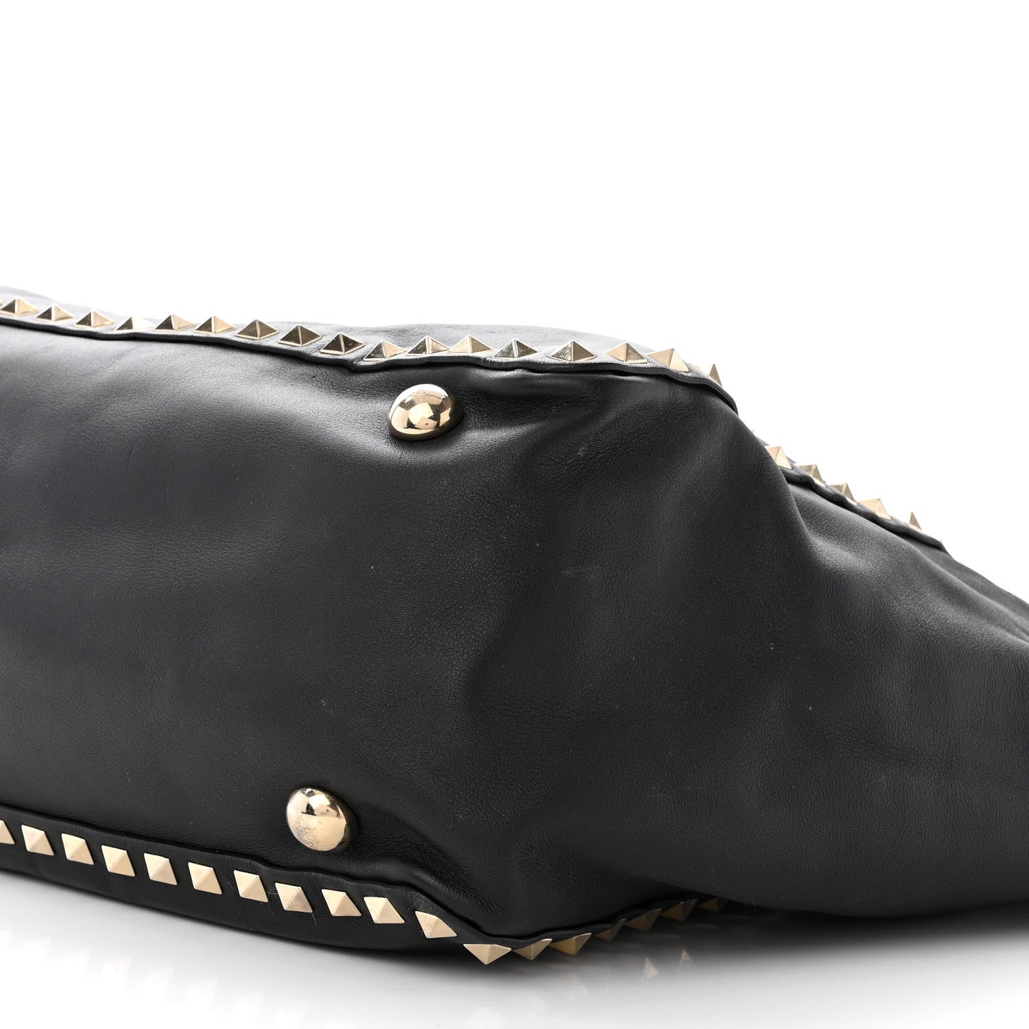 Valentino Garavani Vitello Medium Rockstud Tote Black 9 of 16