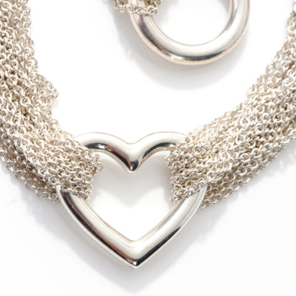 Tiffany Sterling Silver Heart Mesh Bracelet 3 of 4