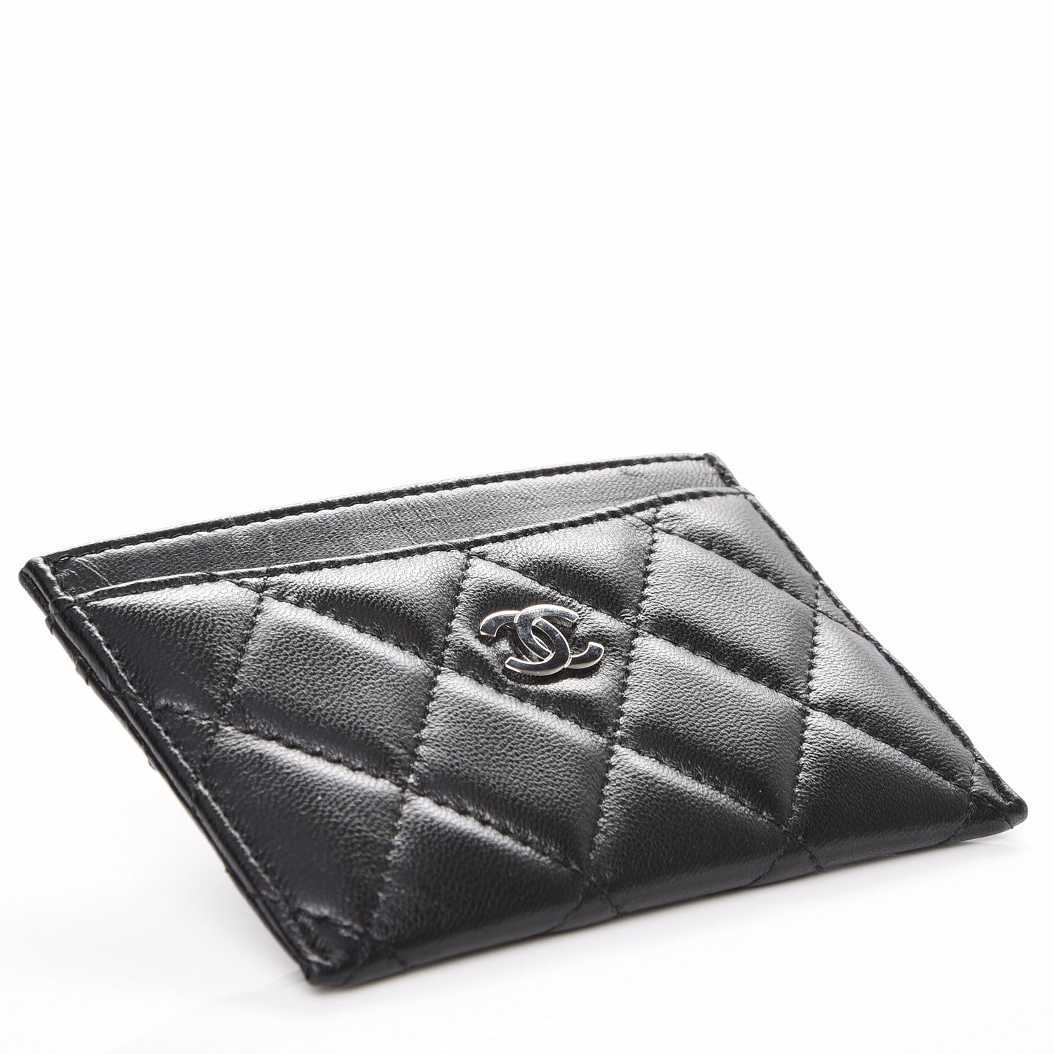Chanel Lambskin Quilted Card Holder Black 4 of 8