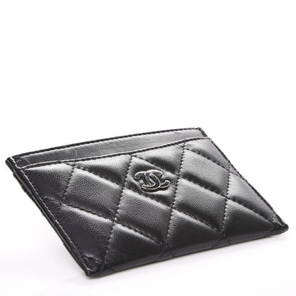 Chanel Lambskin Quilted Card Holder Black 4 of 8