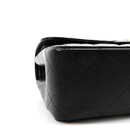 Chanel Caviar Quilted Jumbo Double Flap Black 9 of 11