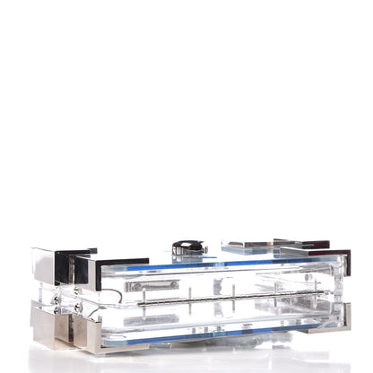 Chanel Plexiglass Boy Brick Lego Clutch Light Blue 4 of 8