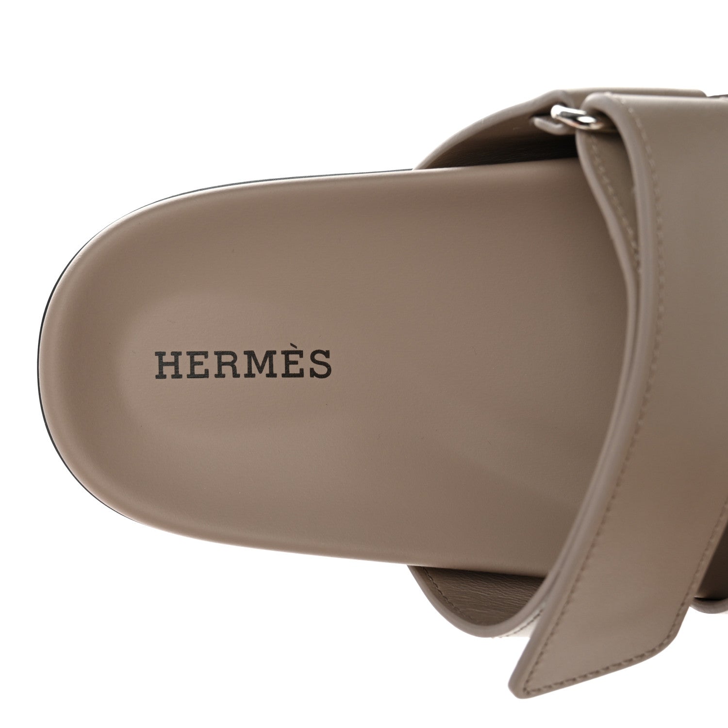 Hermes Calfskin Womens Chypre Sandals 36 Beige Mastic 7 of 11