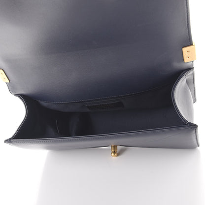 Chanel Lambskin Quilted Medium Boy Flap Dark Navy 5 of 9