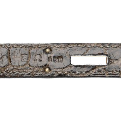 Hermes Shiny Porosus Crocodile Birkin 30 Graphite 7 of 11