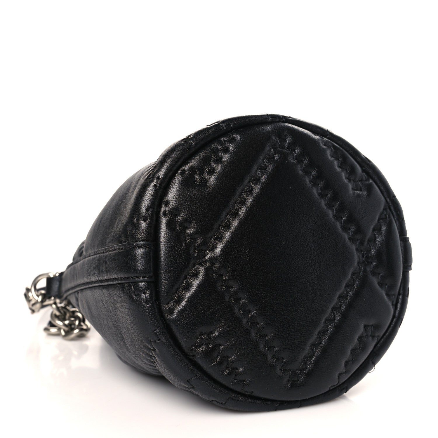 Marc Jacobs Calfskin Quilted The Bucket Bag Black 4 of 9
