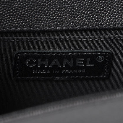 Chanel Caviar Quilted Medium Boy Flap So Black 7 of 9