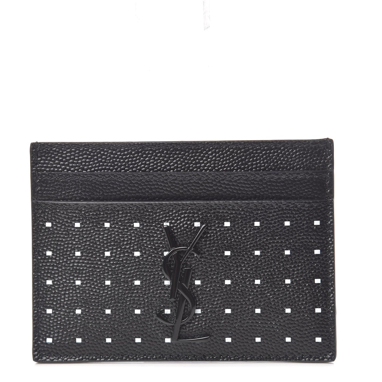 Grain De Poudre Geo Print Monogram Credit Card Case Black White