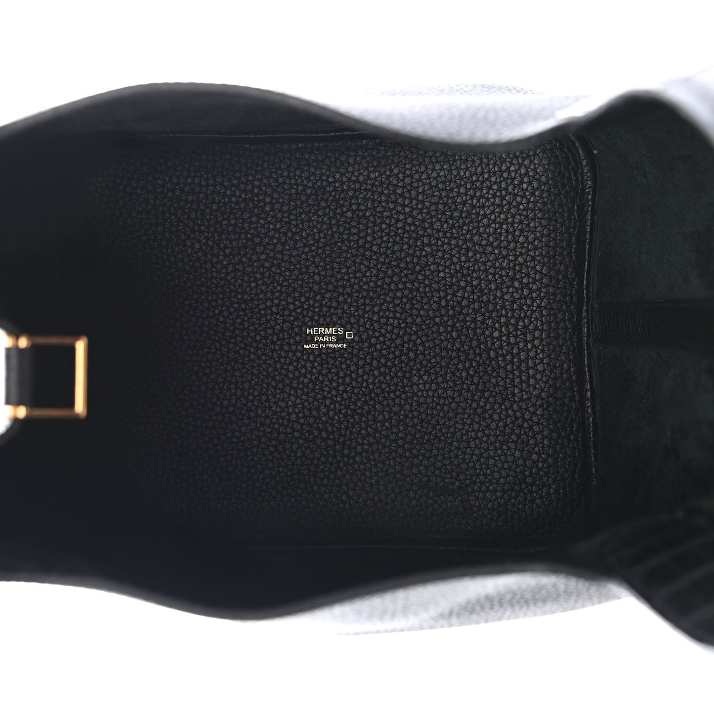 Taurillon Clemence Matte Alligator Picotin Lock Touch 22 MM Black
