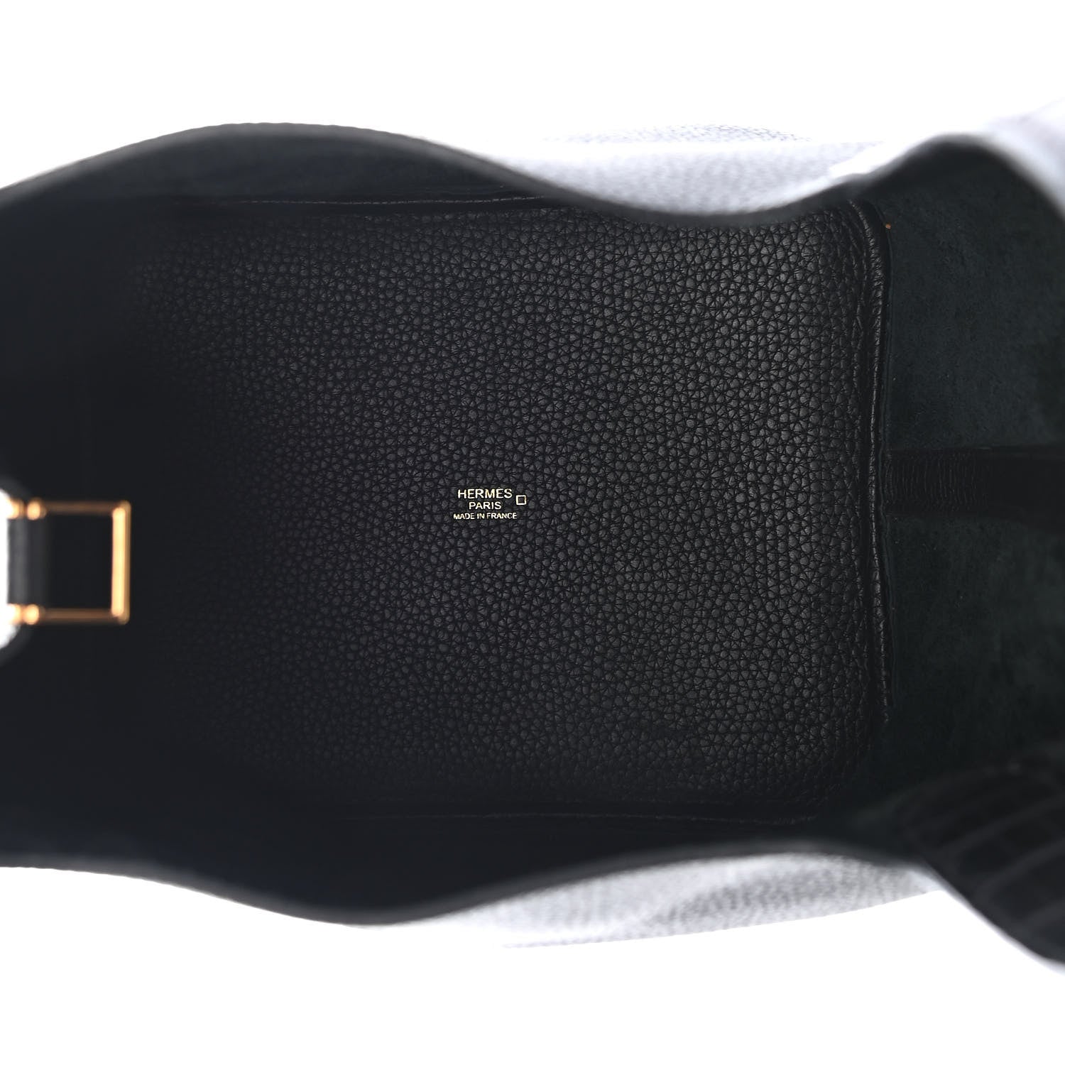 Hermes Taurillon Clemence Matte Alligator Picotin Lock Touch 22 MM Black 4 of 8