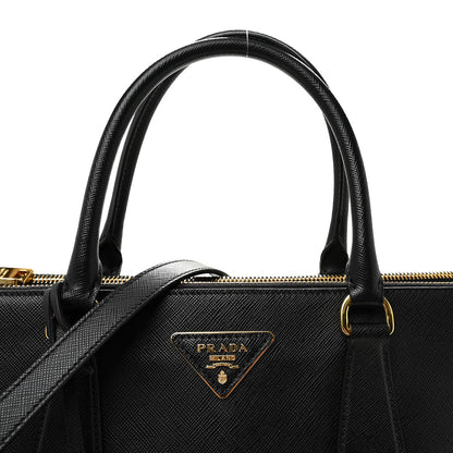 Prada Saffiano Lux Medium Galleria Double Zip Tote Black 7 of 9