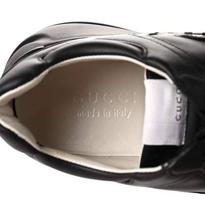 Gucci Calfskin Gucci Band Printed Mens Rhyton Sneakers 7 Apollo Black 8 of 9